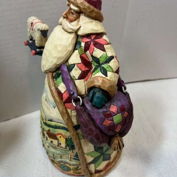 Jim Shore Tabletop Santa 2003 Figurine "O'er The Fields We Go" Sheep 10.5"x5" - Picture 4 of 16